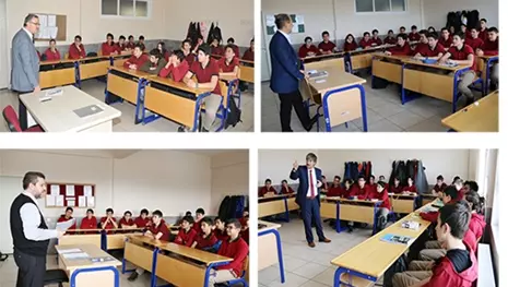 Konya OSB’deki Anadolu Teknik Lisesi öğrencileri, duayen isimlerle buluştu
