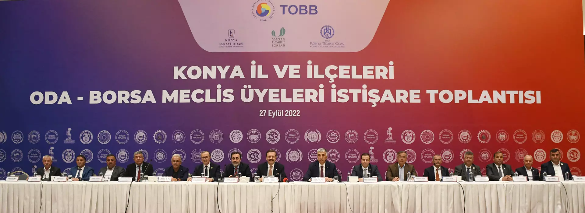 Konya İl ve İlçeleri Oda-Borsa Meclis Üyeleri İstişare Toplantısı, TOBB Başkanı Hisarcıklıoğlu’nun katılımı ile yapıldı