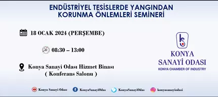 ENDÜSTRIYEL TESISLERDE YANGINDAN KORUNMA ÖNLEMLERI SEMINERI