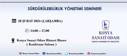 Sürdürülebilirlik Yönetimi Semineri