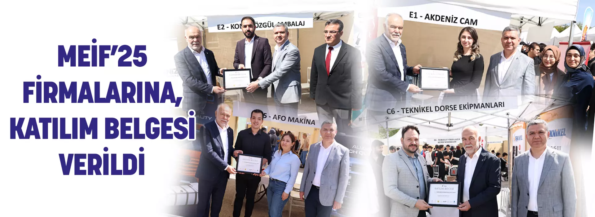 MEİF’25 FİRMALARINA, KATILIM BELGESİ VERİLDİ