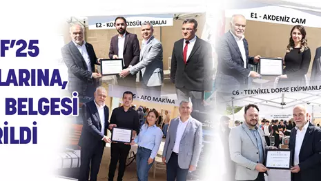 MEİF’25 FİRMALARINA, KATILIM BELGESİ VERİLDİ