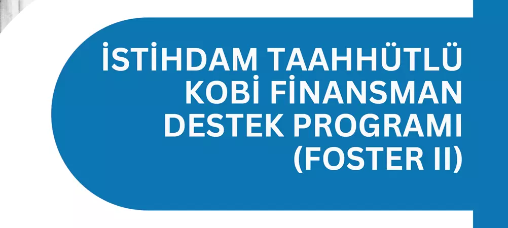 FOSTER 2 - İSTİHDAM TAAHHÜTLÜ KOBİ FİNANSMAN DESTEK PROGRAMI-II