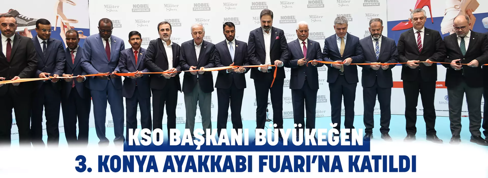 KSO BAŞKANI BÜYÜKEĞEN, 3. KONYA AYAKKABI FUARI’NA KATILDI