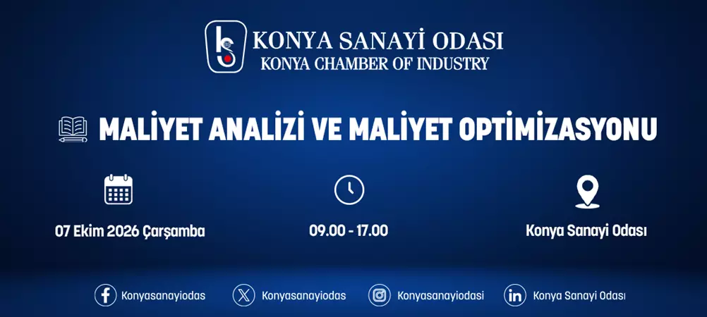 MALİYET ANALİZİ VE MALİYET OPTİMİZASYONU EĞİTİMİ
